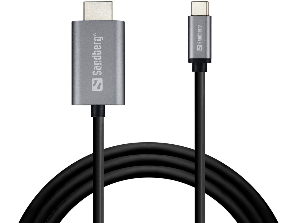 [670811440025] Sandberg USB-C to HDMI Cable 2M