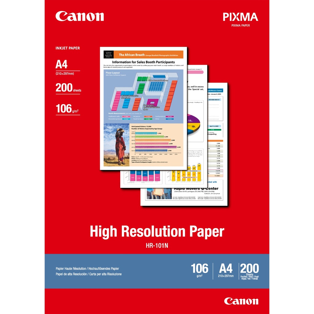 [800008440022] Canon High Resolution Paper A4 - 200 vel