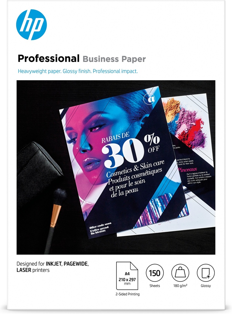[800025440056] HP Professional Business Paper, glanzend, 180 g/m2, A4 (210 x 297 mm), 150 vellen