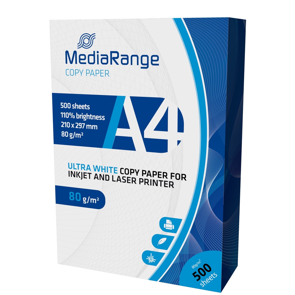 [800604440004] MediaRange MRINK110 papier voor inkjetprinter A4 (210x297 mm) Mat 500 vel Wit