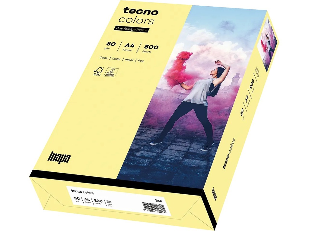 [800848440002] OVOL TECNO COLORS HELLGELB COPIER PAPER A4