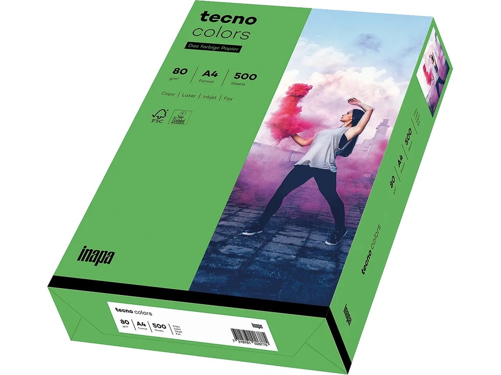 [800848440009] OVOL TECNO COLORS INTENSIVGRUENN PAPER A4