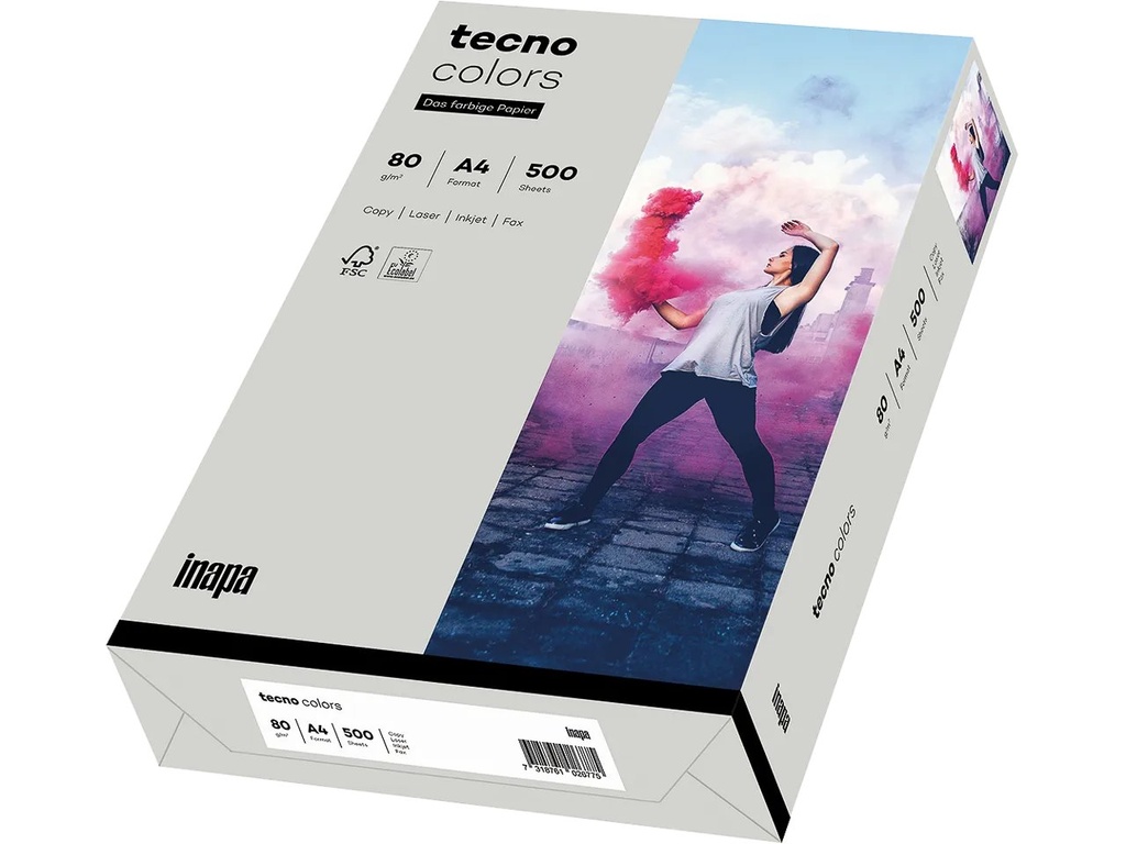[800848440012] OVOL TECNO COLORS GRAU COPIER PAPER A4