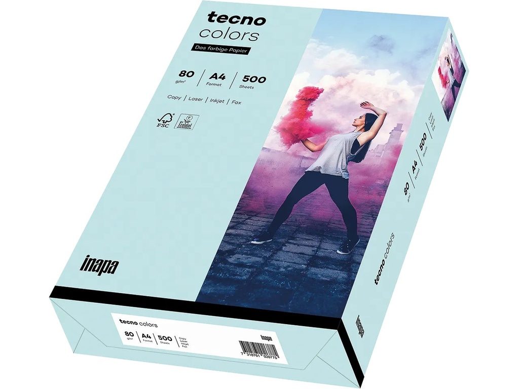 [800848440013] OVOL TECNO COLORS LIGHT BLUE COPIER PAPER A4