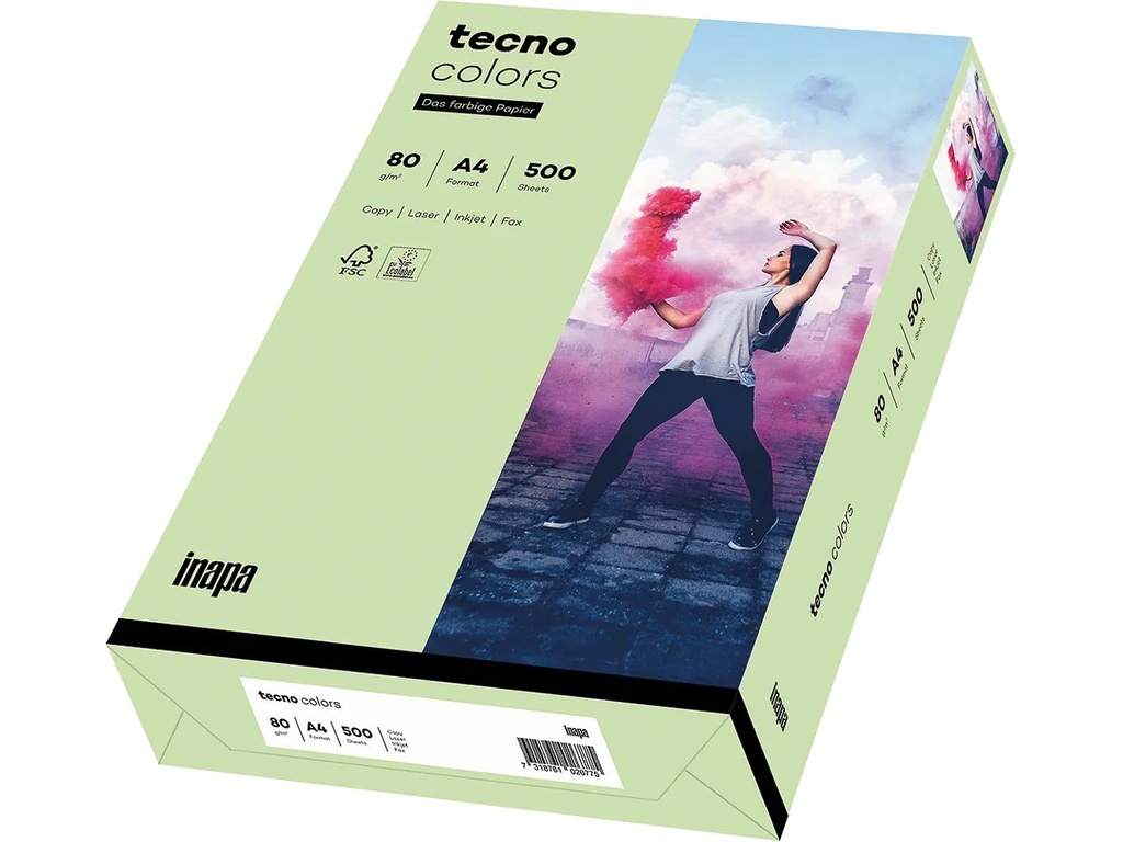 [800848440014] OVOL TECNO COLORS MITTELGRUEN COPIER PAPER A4
