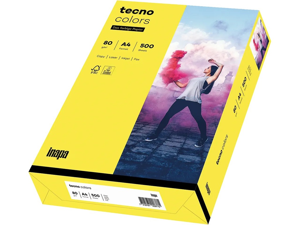[800848440017] OVOL TECNO COLORS GELB COPIER PAPER A4