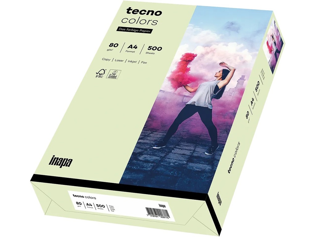 [800848440036] OVOL TECNO COLORS HELLGRUEN COPIER PAPER A4
