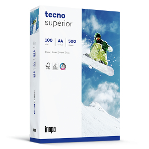 [800848440049] inapa-tecno tecno Superior 100g 210x297 R papier voor inkjetprinter A4 (210x297 mm) 500 vel Wit