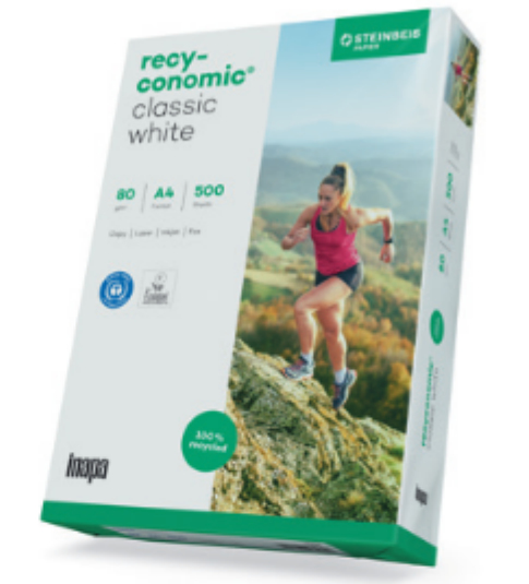 [800848440058] inapa-tecno recyconomic classic 80g 210x297 R Euro papier voor inkjetprinter A4 (210x297 mm) 500 vel Wit