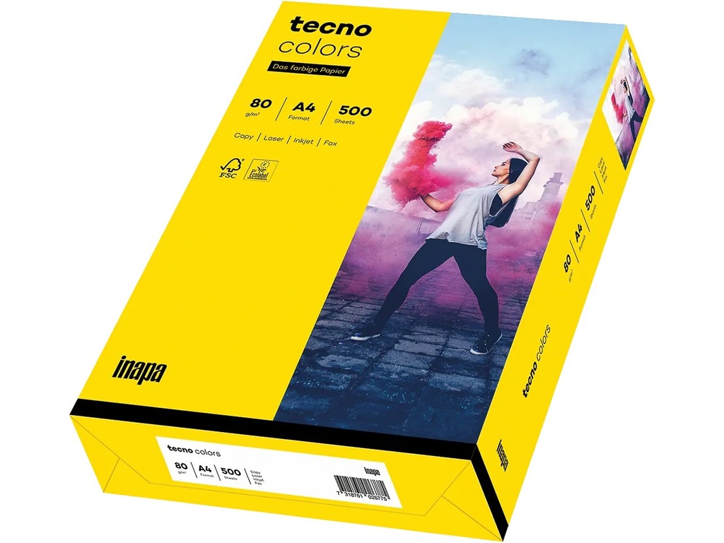 [800848440066] OVOL TECNO COLORS INTENSIVGELB PAPER A4