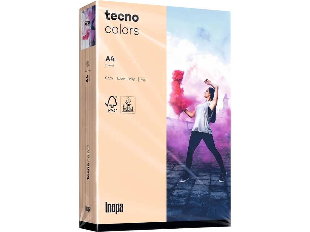 [800848440068] OVOL TECNO COLORS SALMON COPIER PAPER A4