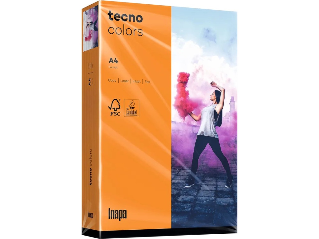 [800848440074] OVOL TECNO COLORS INTENSE ORANGE COPIER PAPER