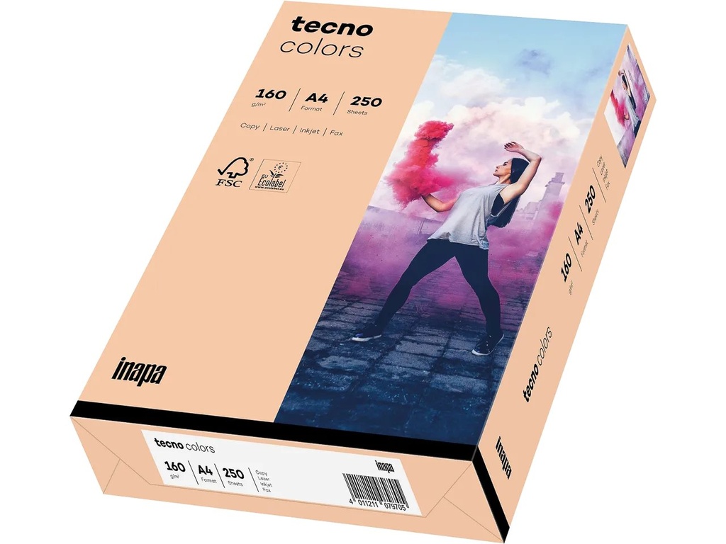 [800848440075] OVOL TECNO COLORS SALMON COPIER PAPER A4