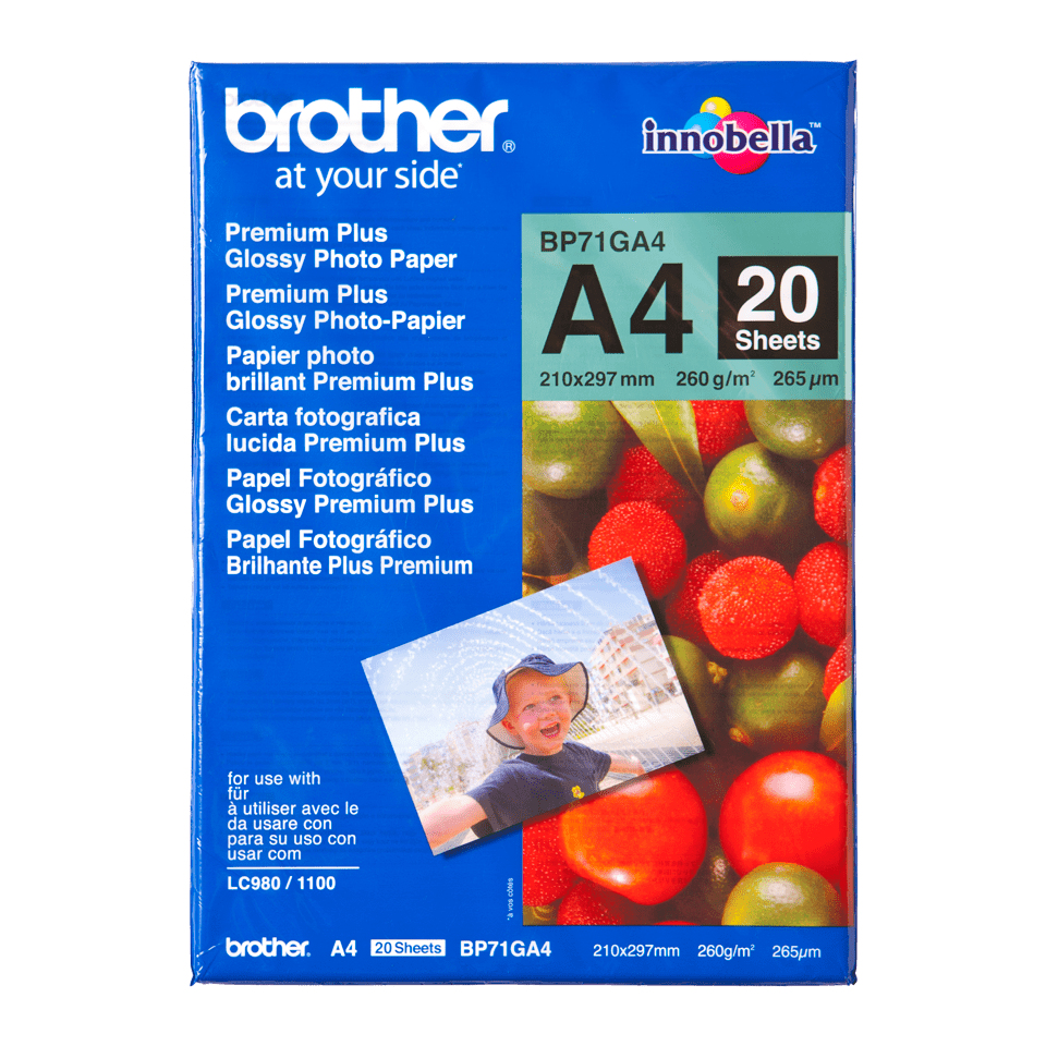 [802005440004] Brother BP-71GA4 A4 Blauw, Rood