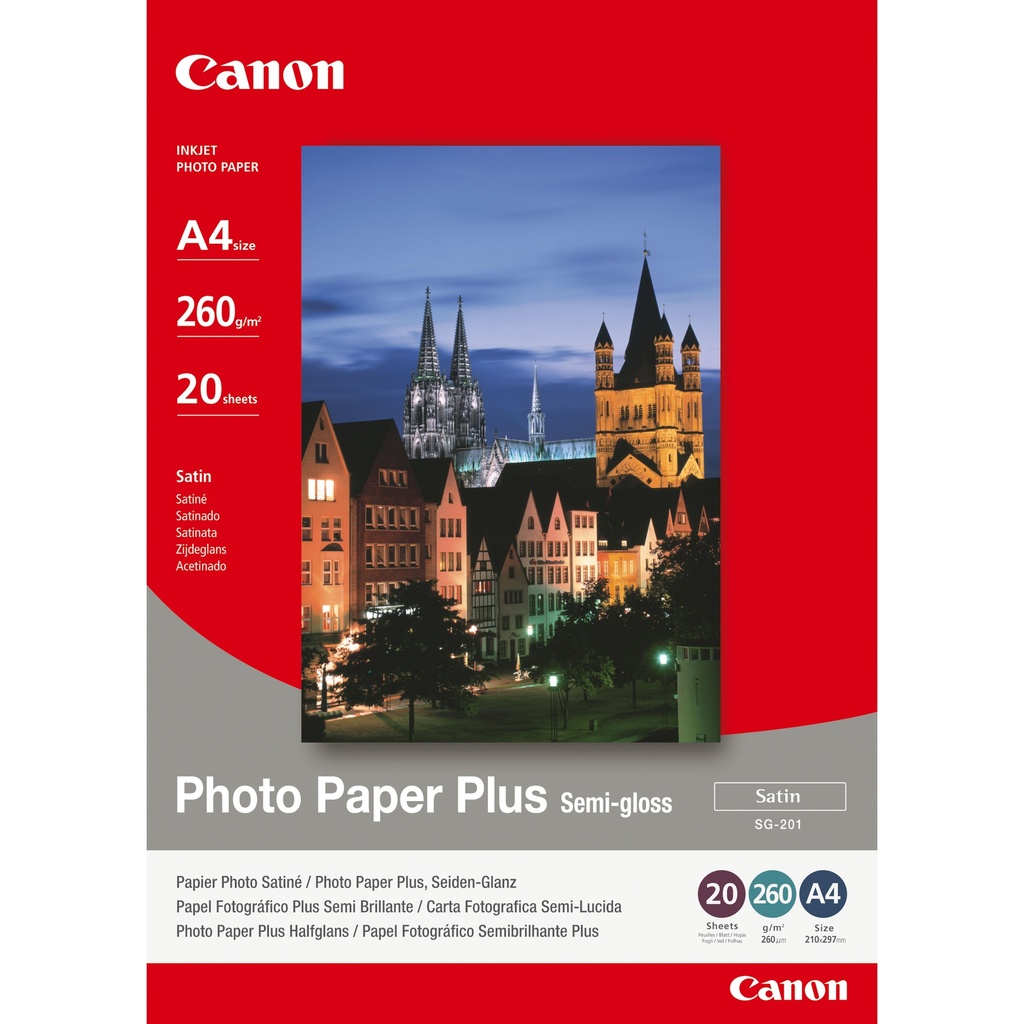 [802008440082] Canon 1686B021 pak fotopapier A4 Satijn