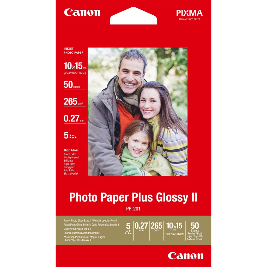 [802008440104] Canon 2311B003 pak fotopapier Rood Hoogglans