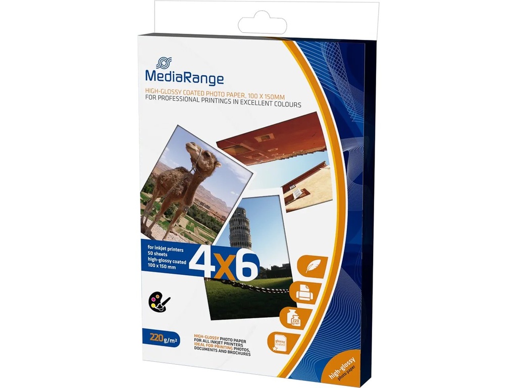 [802604440004] MEDIARANGE MRINK104 MEDIARANGE photo paper 10x15cm