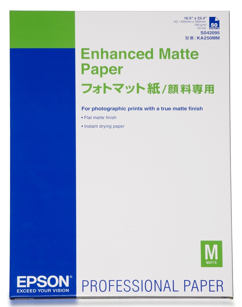 [803015440026] Epson Enhanced Matte Paper, DIN A2, 192g/m², 50 Vel