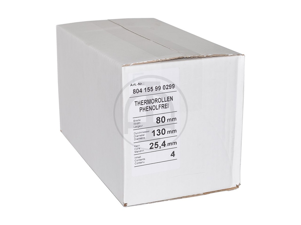 BONROLLEN thermal roll 80x130x25mm white