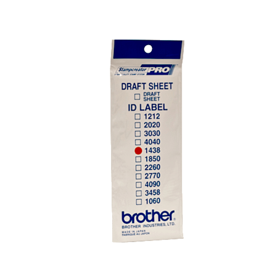 [850005440002] Brother ID1438 printeretiket