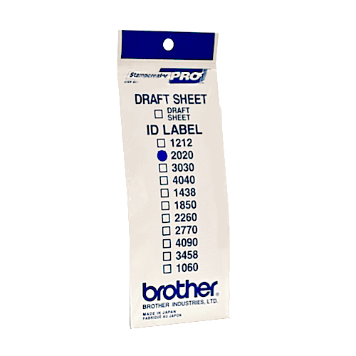 [850005440015] Brother ID2020 printeretiket Wit