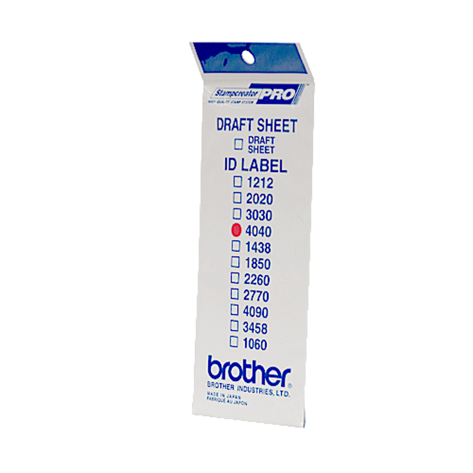 [850005440018] Brother ID4040 printeretiket Wit