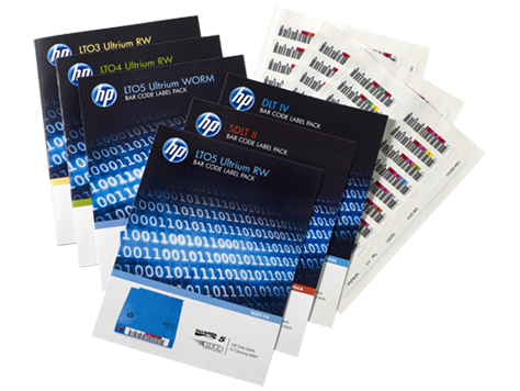 HPE Q2014A label voor opslagmedia Zelfklevend label 100 stuk(s)
