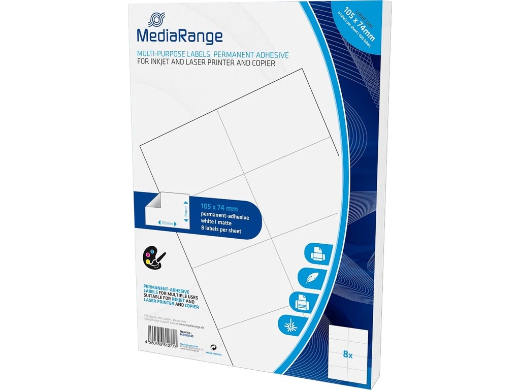 [850604440006] MEDIARANGE MRINK145 MEDIARANGE label 105x74mm 400