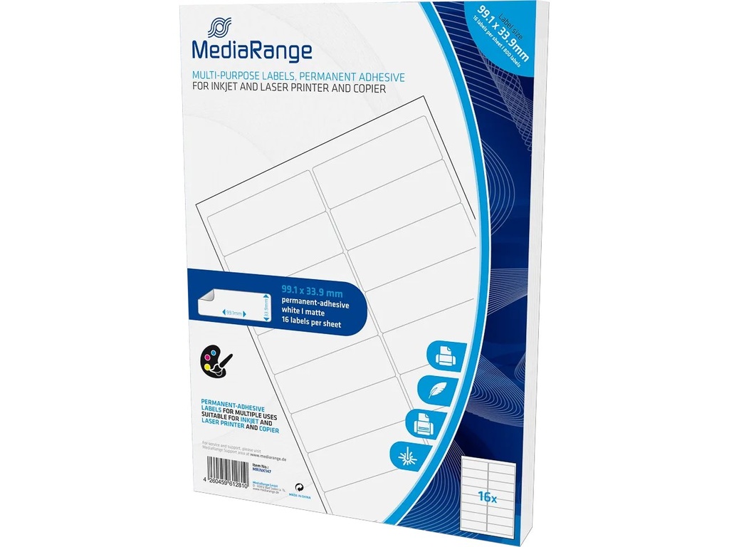 [850604440008] MEDIARANGE MRINK147 MEDIARANGE label 99,1x33,9mm
