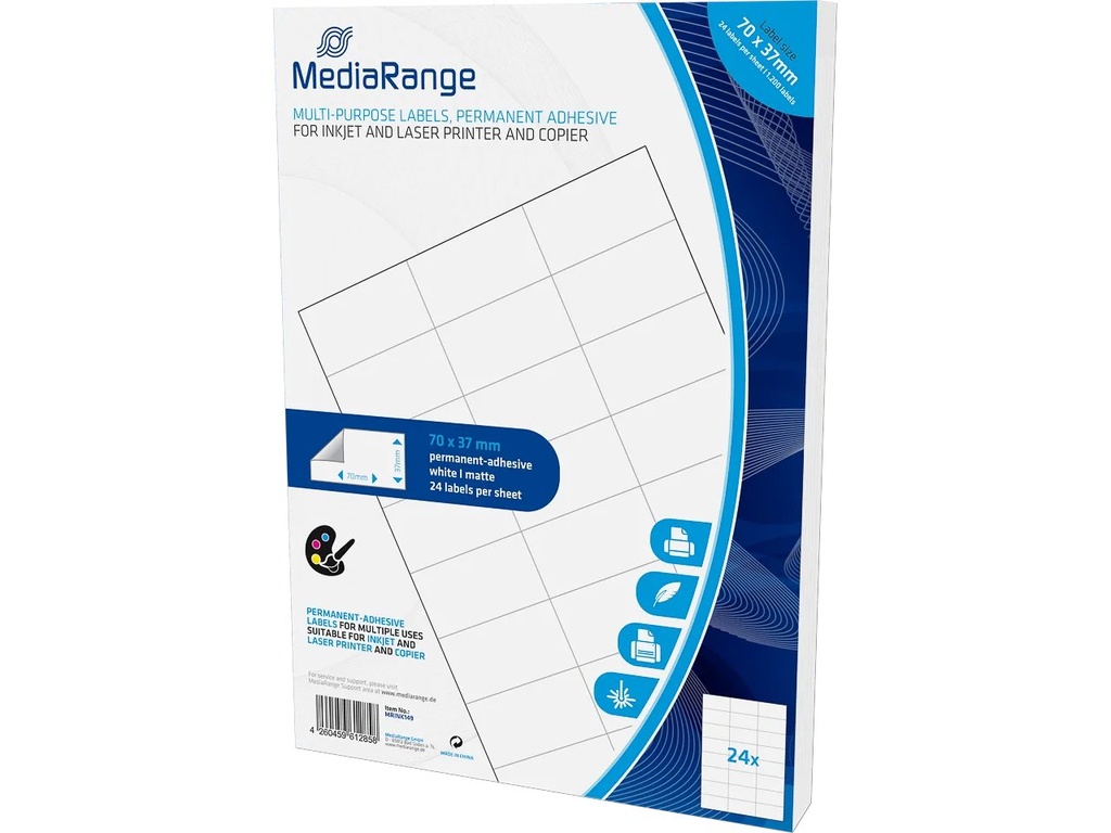 MEDIARANGE MRINK149 MEDIARANGE label 70x37mm 1200