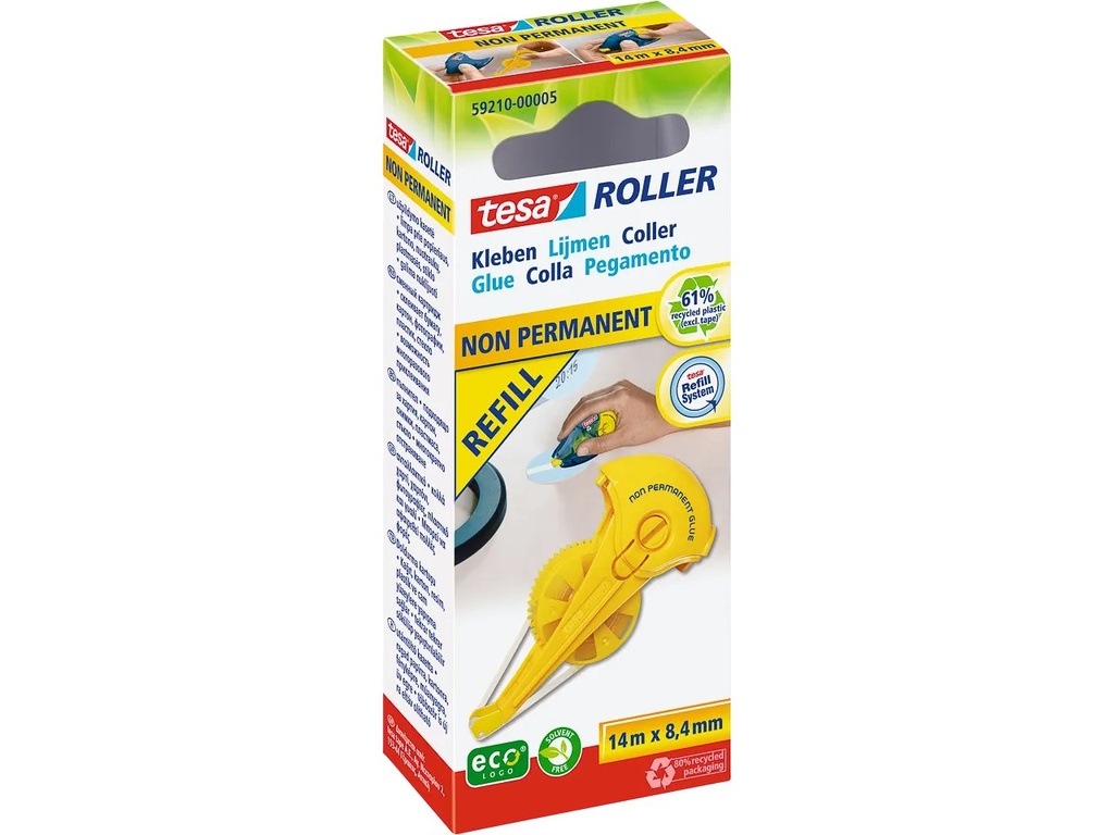 [903573440076] TESA 59210-00005-06 TESA Ecologo glue roller