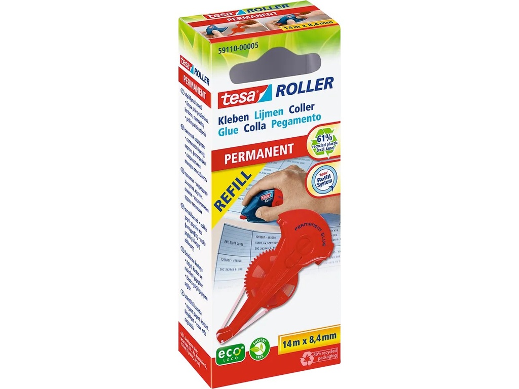 [903573440077] TESA 59110-00005-06 TESA Ecologo glue roller