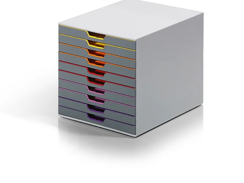 [903575440009] DURABLE 761027 DURABLE Varicolor 10 drawer boxes