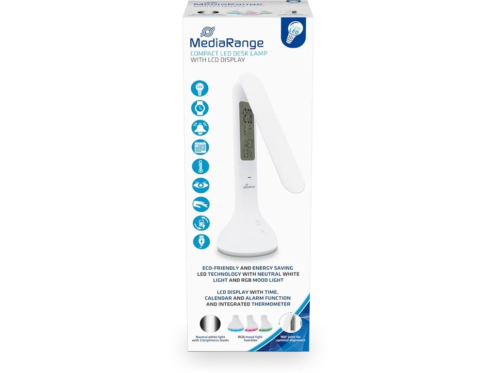 MEDIARANGE MEDIARANGE LED DESK LAMP WHITE