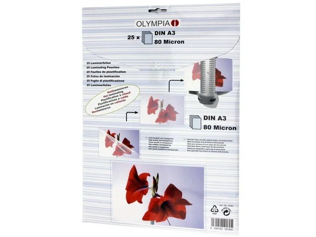 [908046440014] OLYMPIA 9180 OLYMPIA LAMINATING POUCHES A3