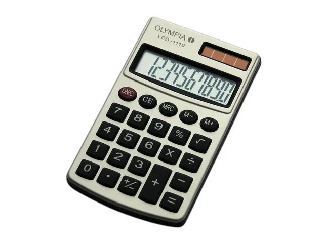 [910046440002] OLYMPIA OLYMPIA LCD1110 CALCULATOR SILVER