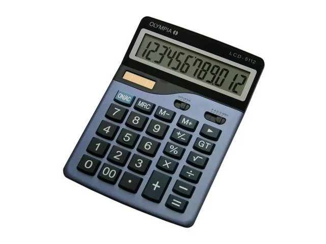 [910046440005] OLYMPIA OLYMPIA LCD5112 CALCULATOR BLUE