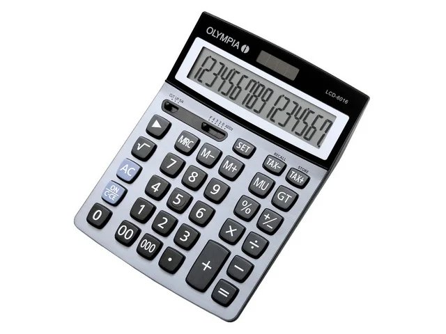[910046440006] OLYMPIA OLYMPIA LCD6016 CALCULATOR BLUE