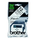 Brother Labelling Tape - 12mm, Black/White, Blister labelprinter-tape M