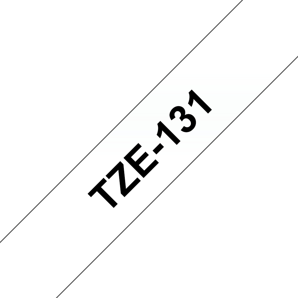 [914005440625] Brother TZE-131 labelprinter-tape Zwart op zilver