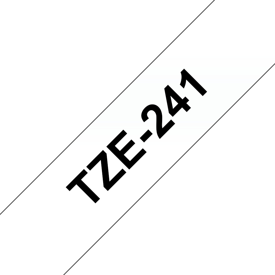[914005440628] Brother TZE-241 labelprinter-tape Zwart op wit