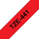 Brother TZE-441 labelprinter-tape Zwart op rood