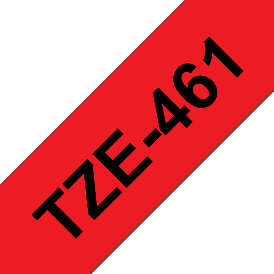 [914005440707] Brother TZE-461 labelprinter-tape Zwart op rood
