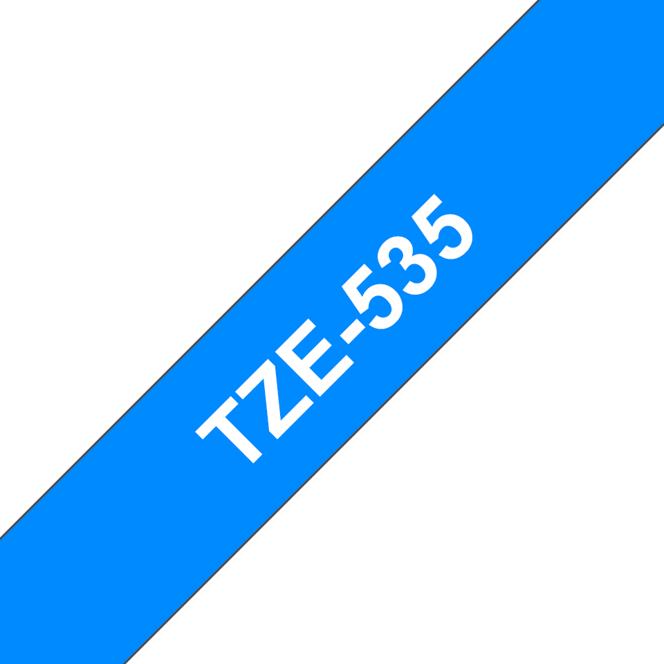 [914005440717] Brother TZE-535 labelprinter-tape Wit op blauw