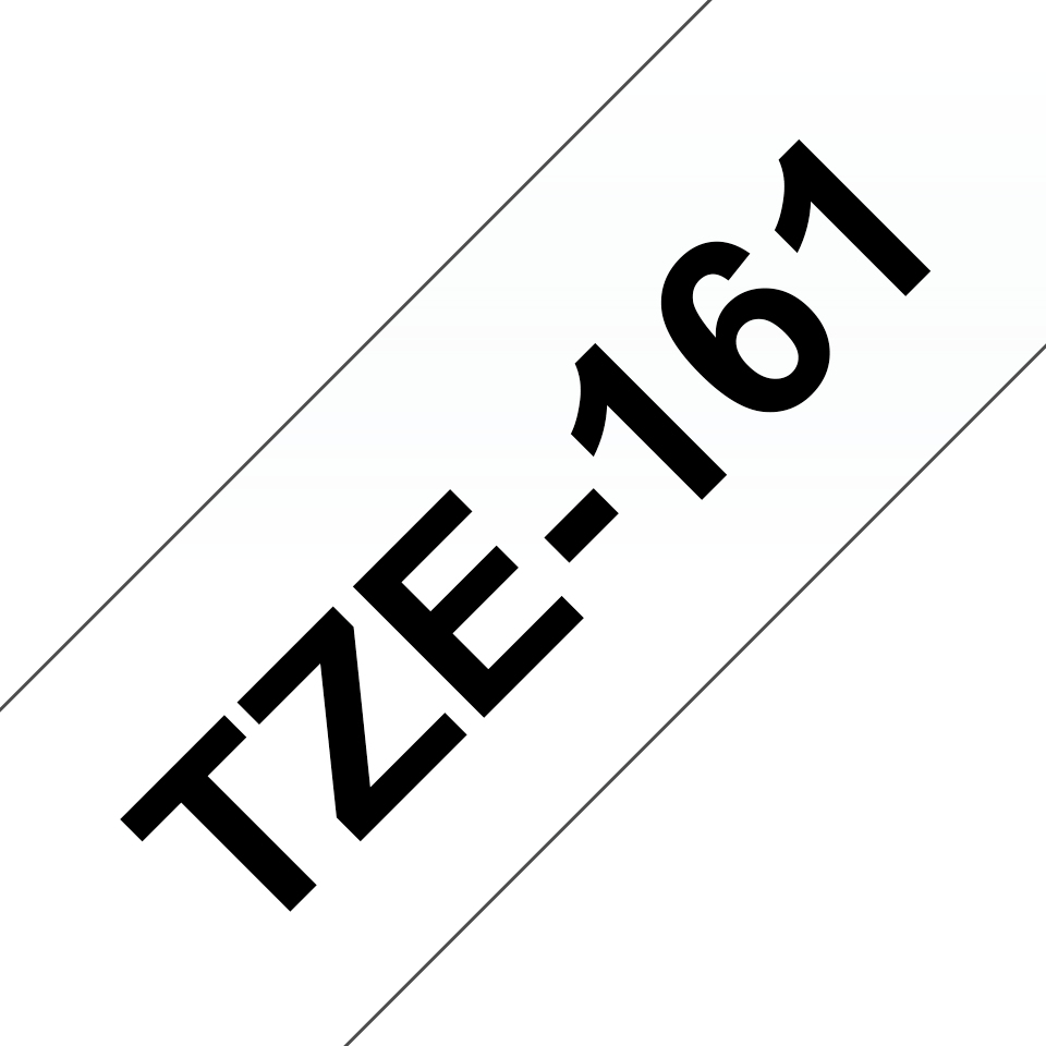 [914005440720] Brother TZE-161 labelprinter-tape Zwart op zilver