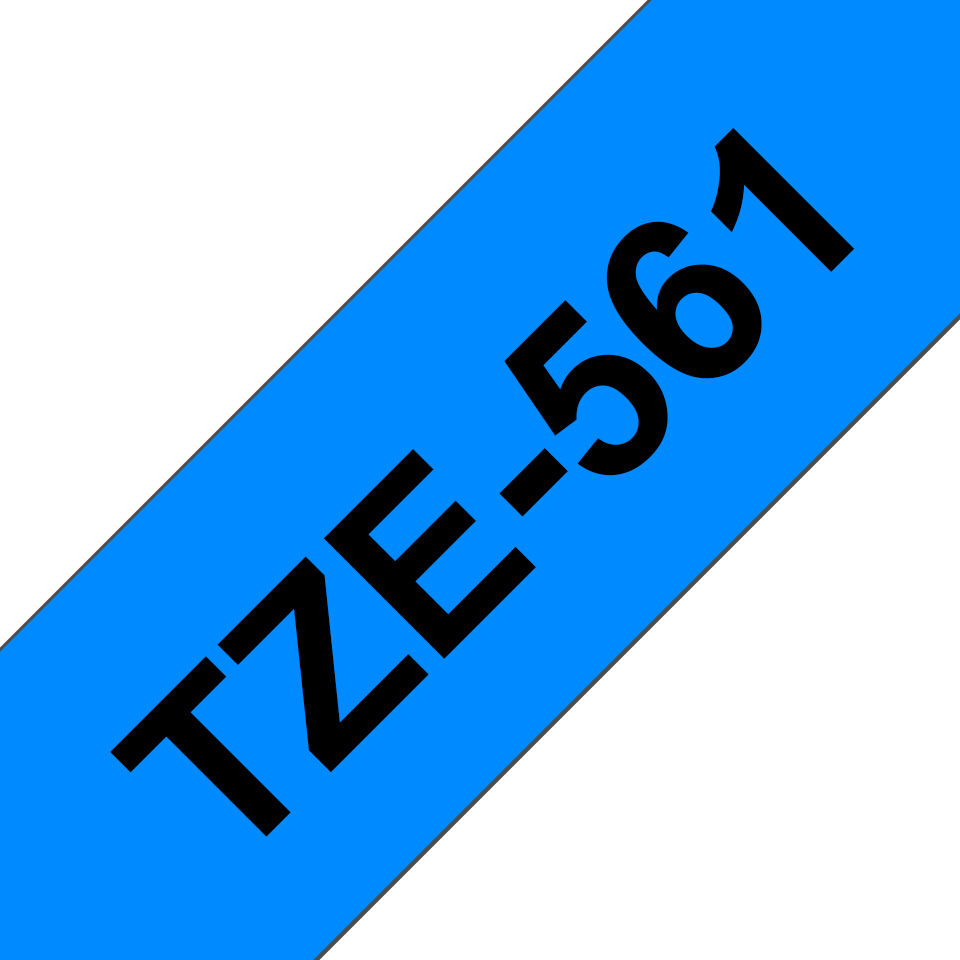 [914005440726] Brother TZE-561 labelprinter-tape Zwart op blauw