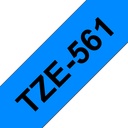 Brother TZE-561 labelprinter-tape Zwart op blauw