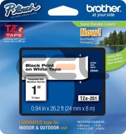 [914005440738] Brother TZE251CIV labelprinter-tape TZ