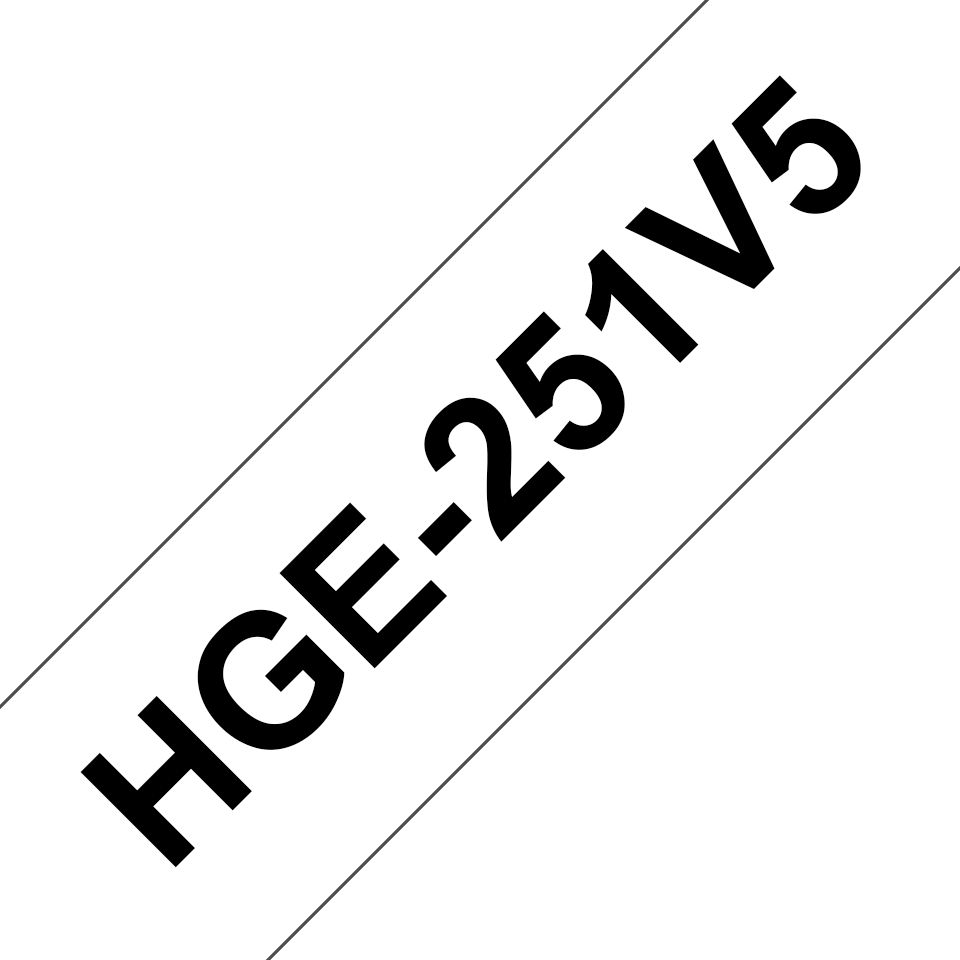 [914005440754] Brother HGE-251V5 labelprinter-tape