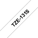 Brother TZE131S labelprinter-tape Zwart op zilver TZe